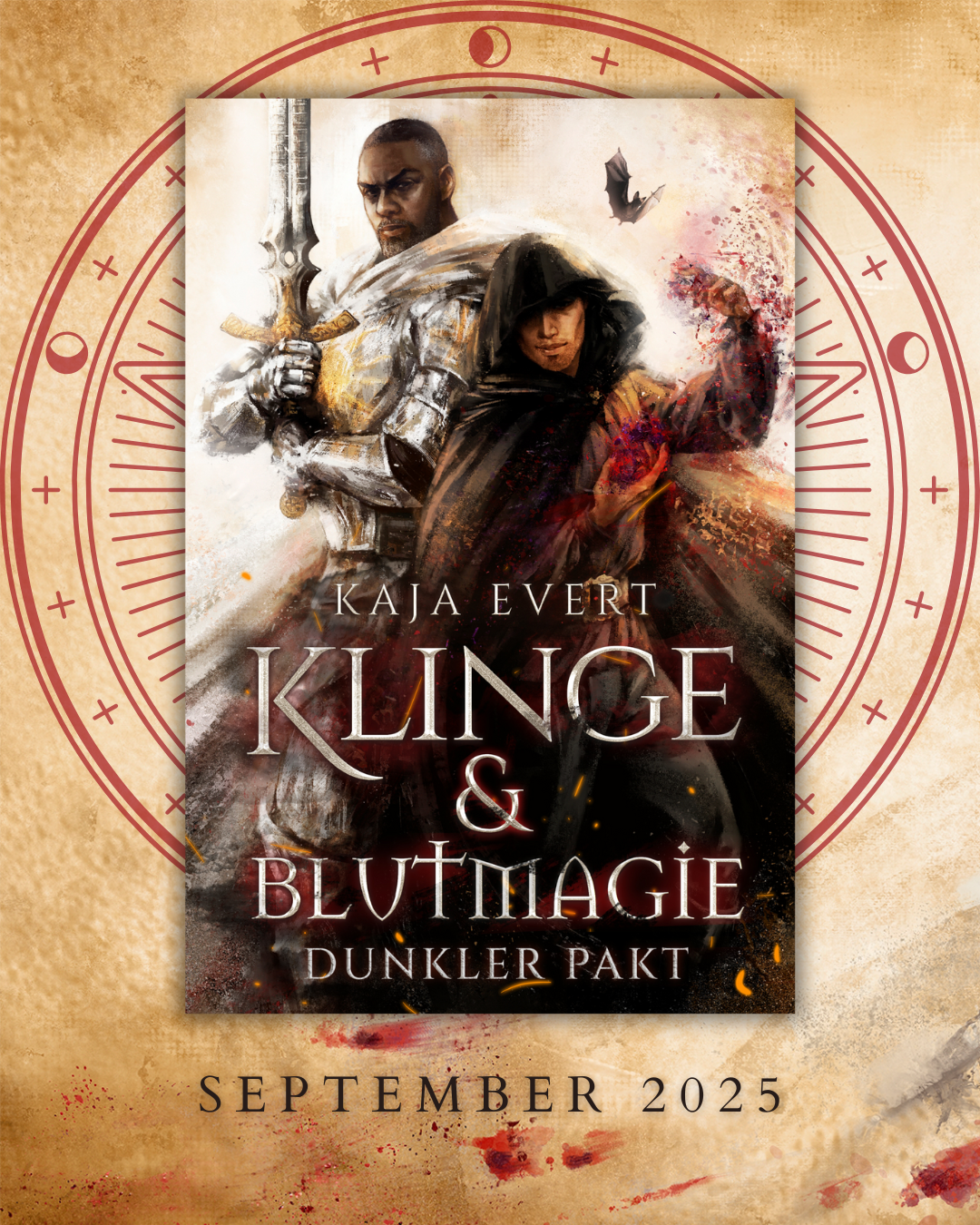 Cover von Klinge & Blutmagie 2 mit dem Text "September 2025"